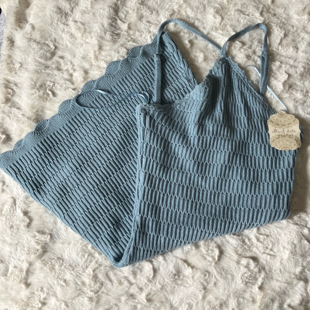 Chic Blue Knit dress